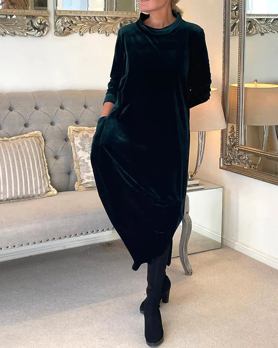 Laurie | Langarmkleid mit Taschen