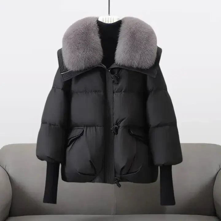 Leslie | Winterjacke mit Pelzkragen