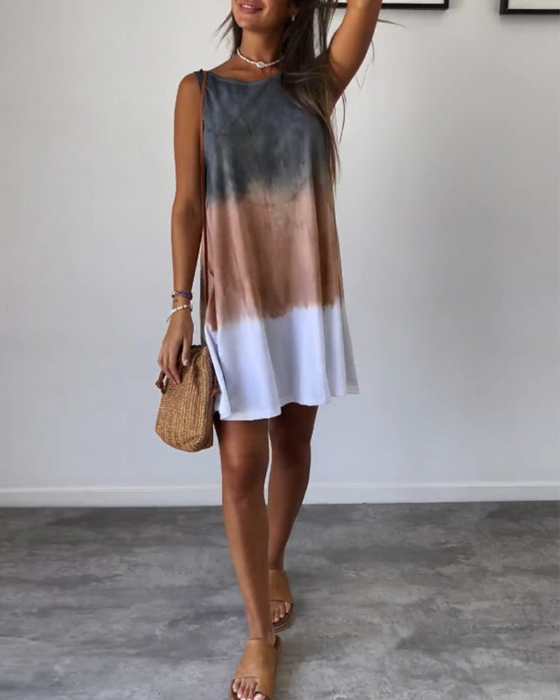 Josiee | Gradient Tie Dye Kleid