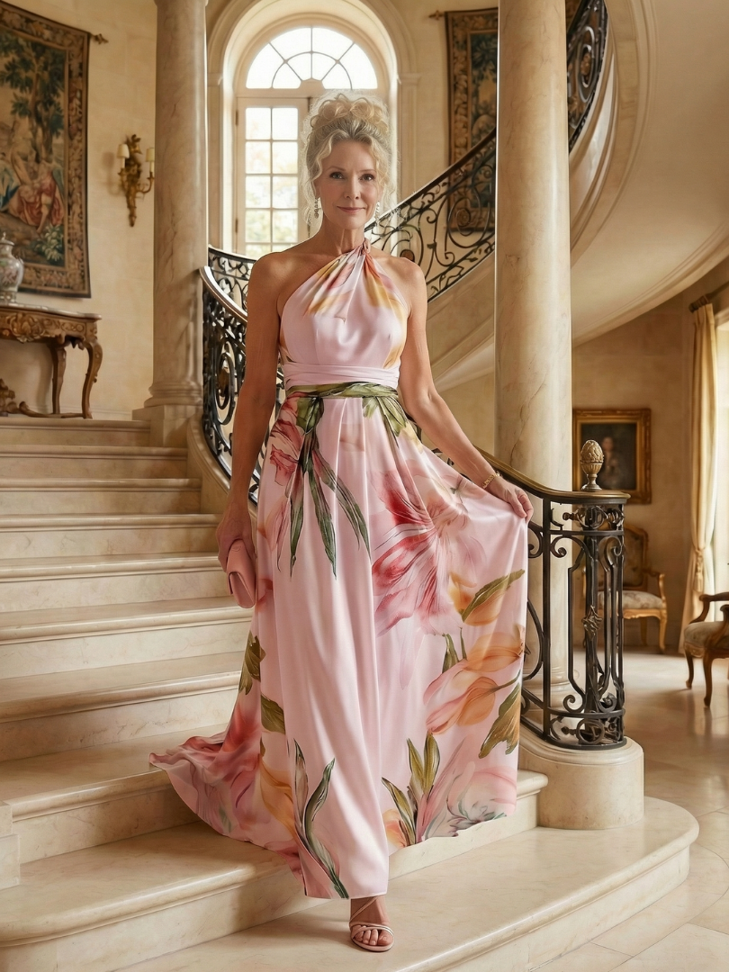 Amiel | Leichtes Floral-Maxi-Kleid