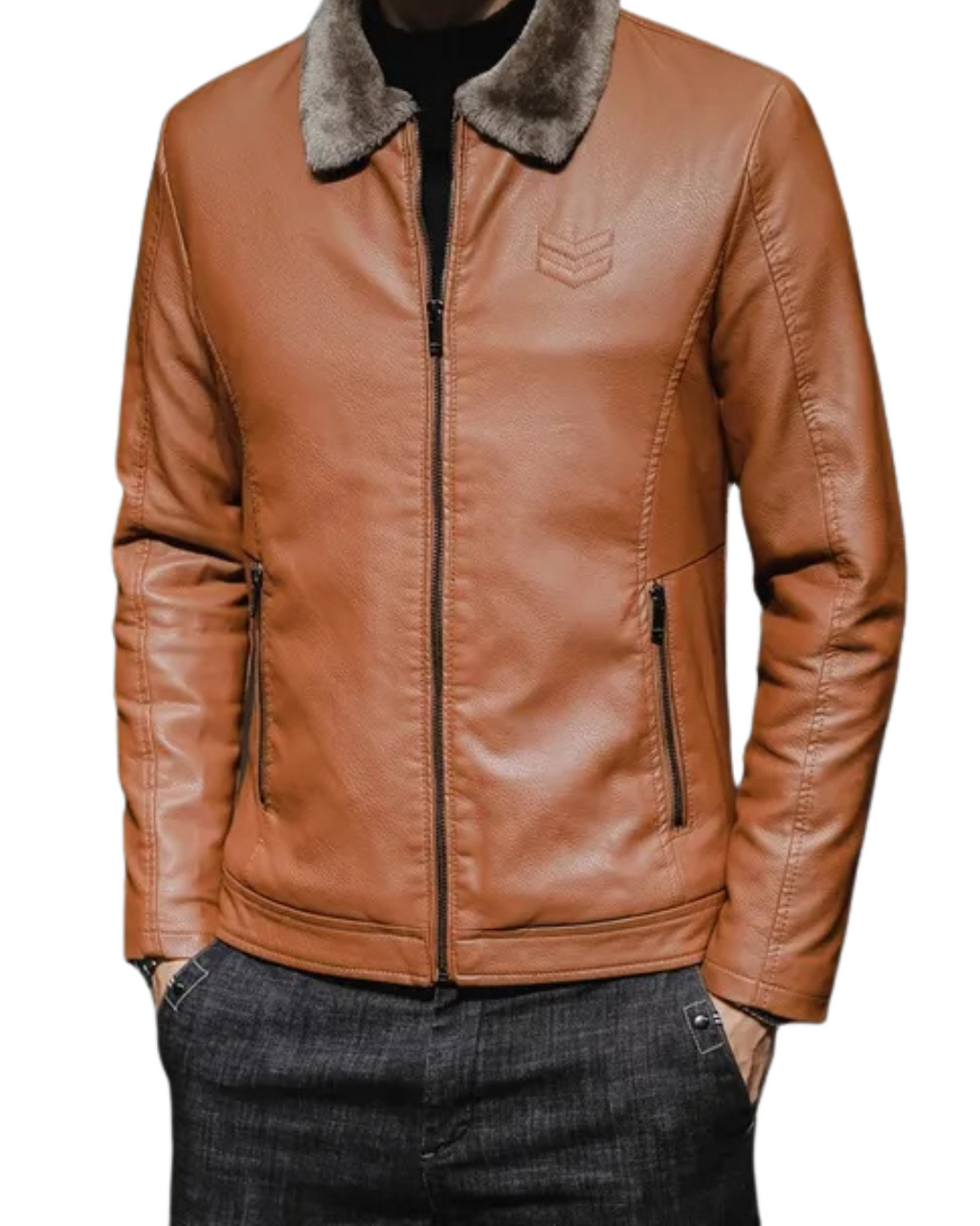 Tobias | Elegante Kunstlederjacke
