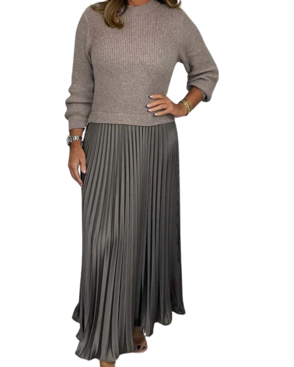 Elvira | Stilvolles 2-in-1 Kleid und Jacke
