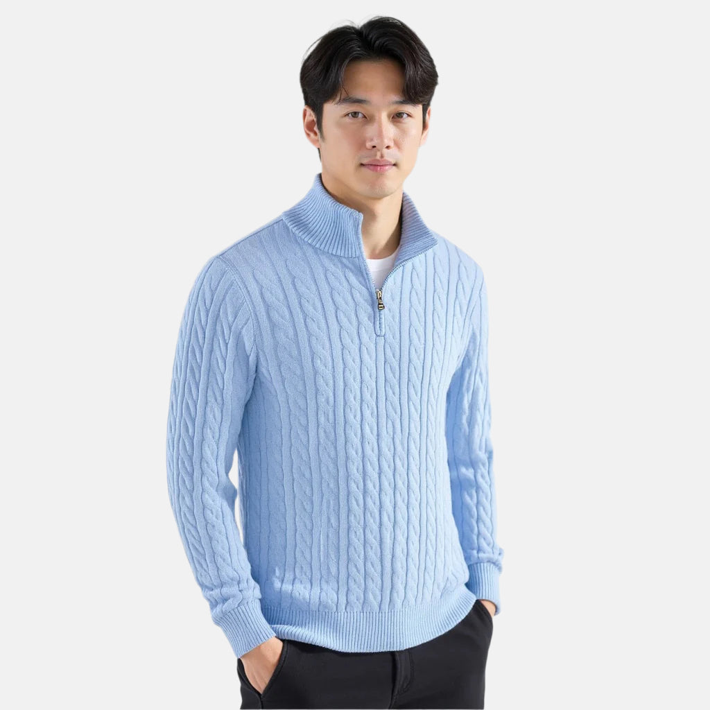 Larry | Strickpullover mit Reißverschluss