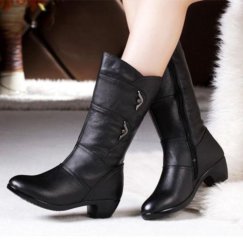 Eloise | Hohe Stiefel mit Zip-Verschluss