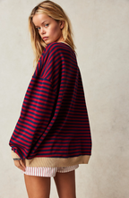 MANA | Gestreifter Oversized Sweater