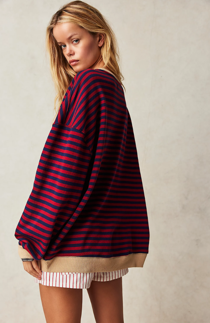 MANA | Gestreifter Oversized Sweater