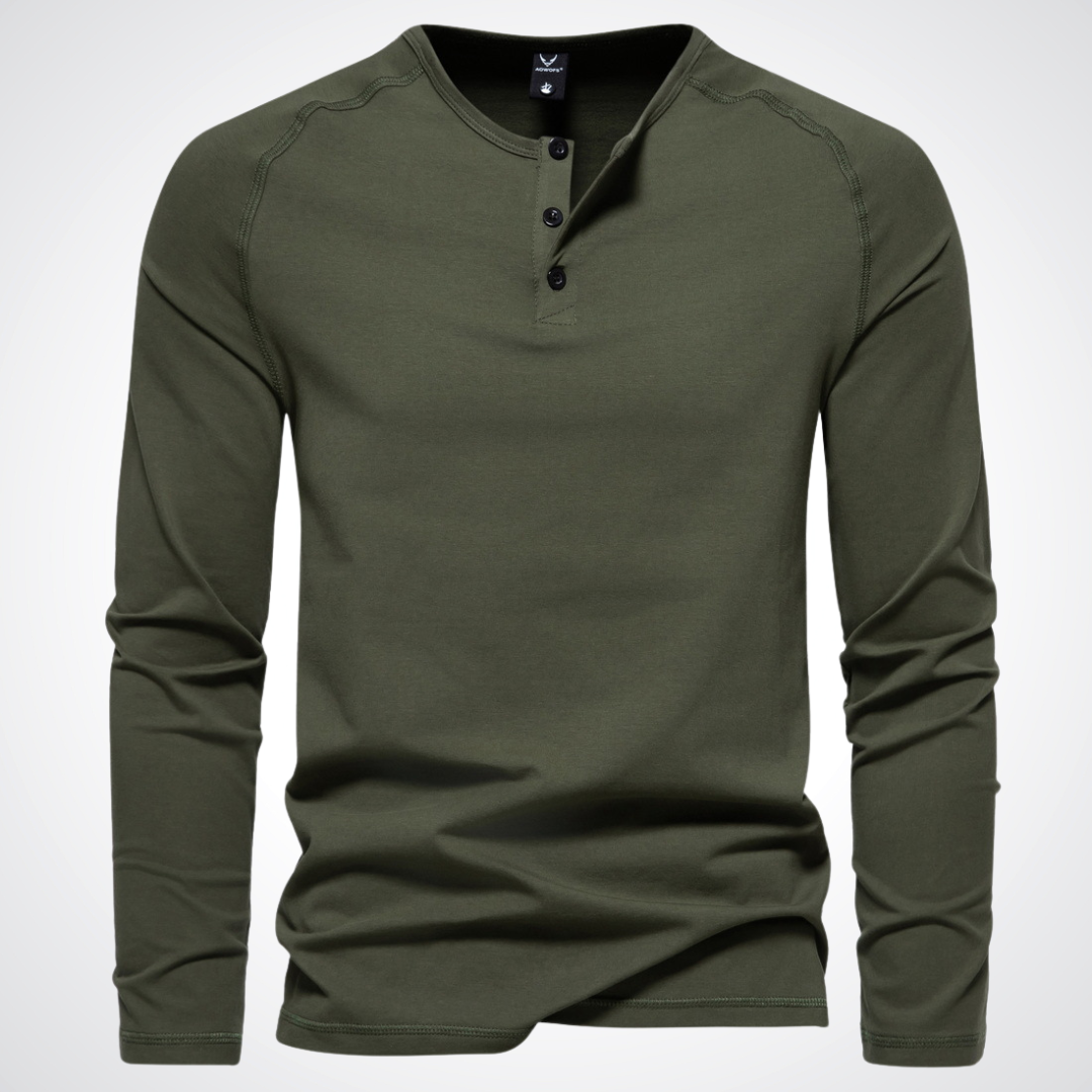 Joshua | Rundhals-Langarmshirt