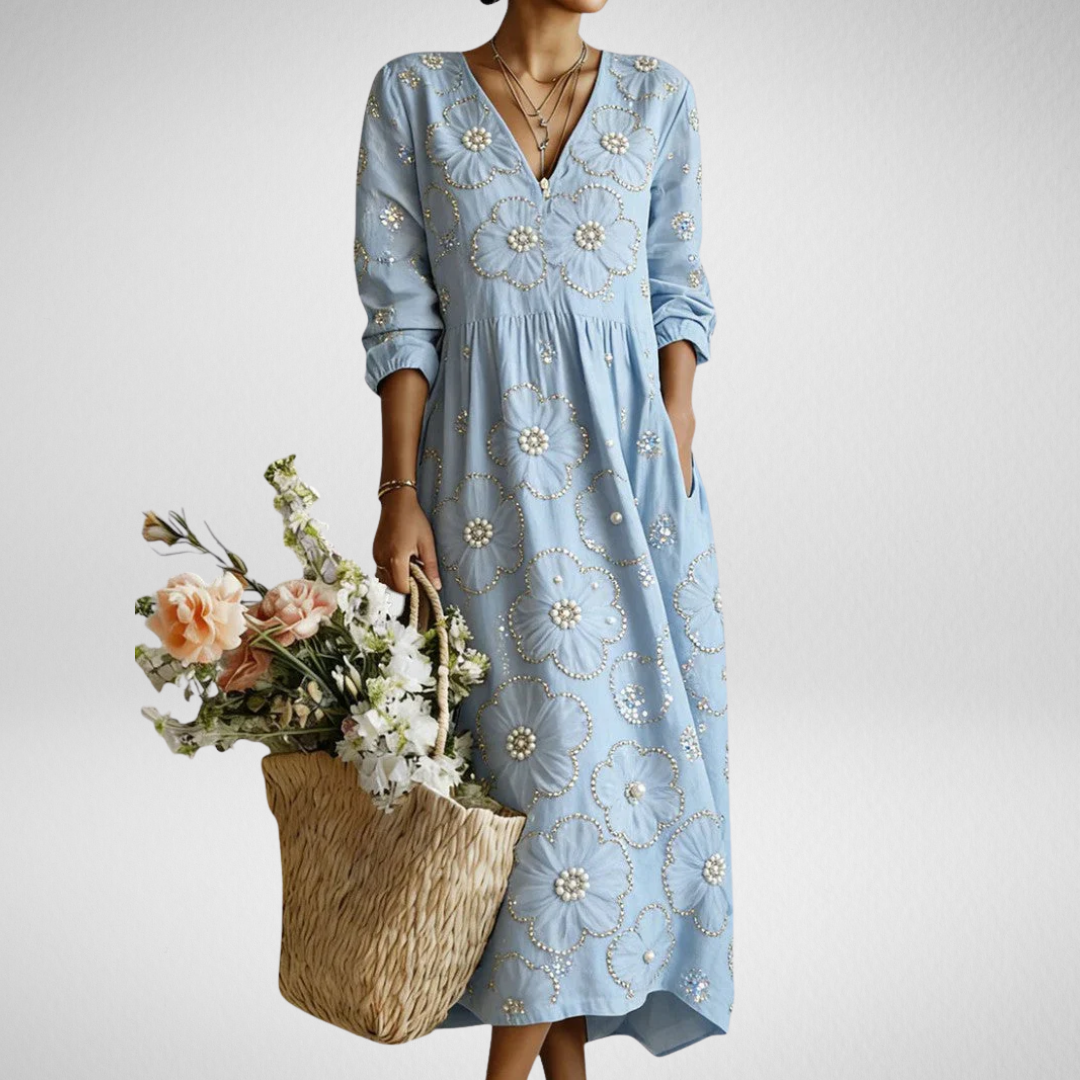 LENA | FLORAL MIDI-KLEID