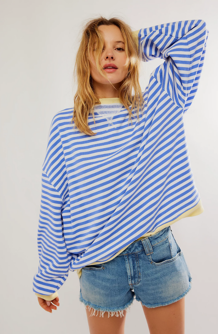 MANA | Gestreifter Oversized Sweater