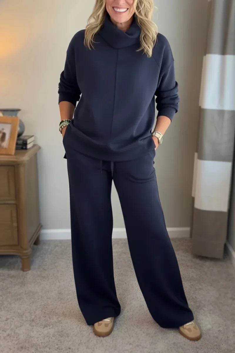 Quinn – Lässiges Turtleneck-Zweiteiler-Set