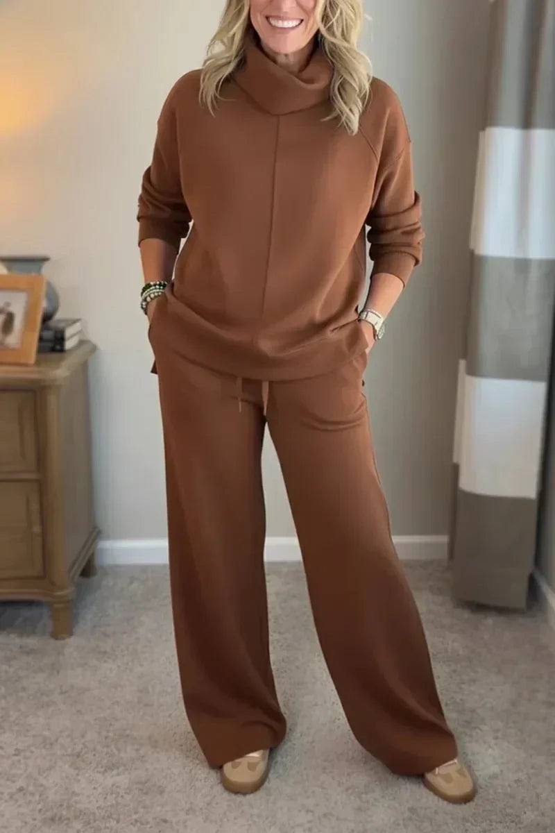 Quinn – Lässiges Turtleneck-Zweiteiler-Set