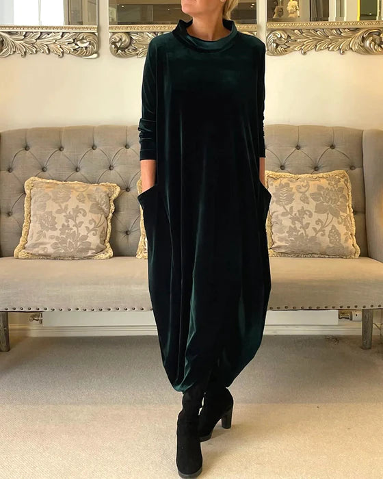Laurie | Langarmkleid mit Taschen