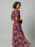 Calen | Off Shoulder Flow Midi Kleid