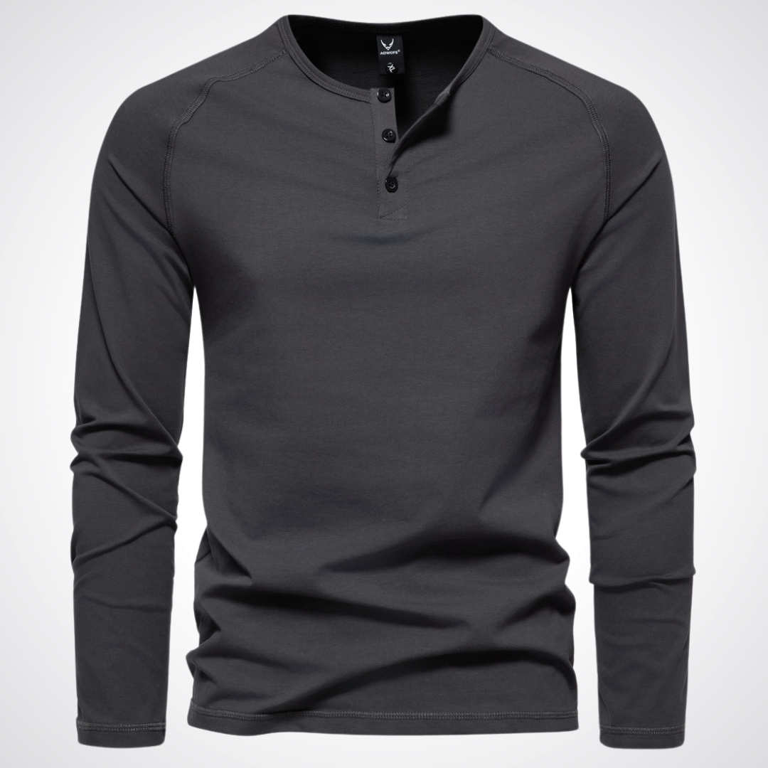 Joshua | Rundhals-Langarmshirt