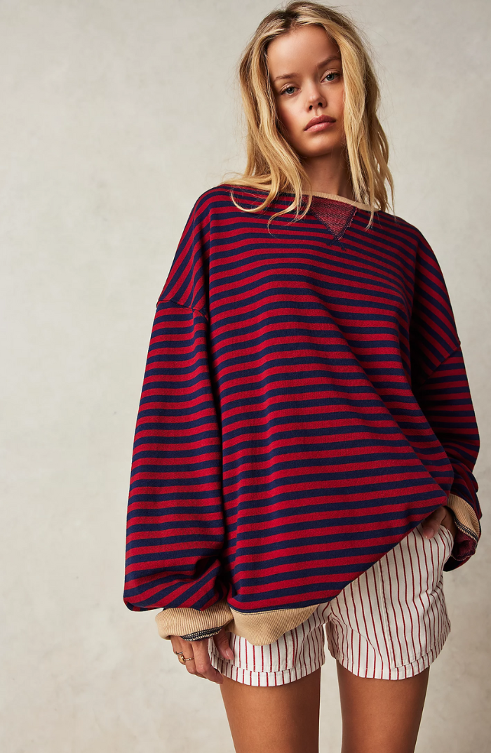 MANA | Gestreifter Oversized Sweater