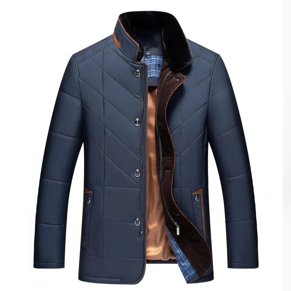 Alden | Winterjacke-Weste mit Stehkragen