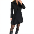 Noimi | Langärmliges Minikleid mit Plissee