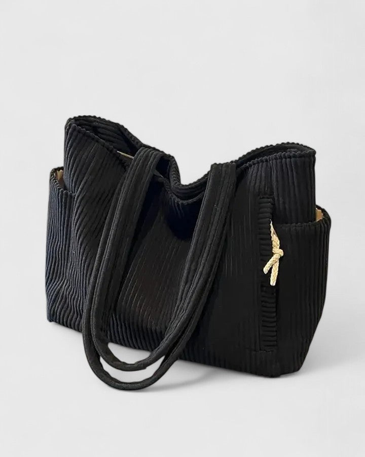 Liorane | Luxuriöse Ripp-Tasche mit Kordel-Details