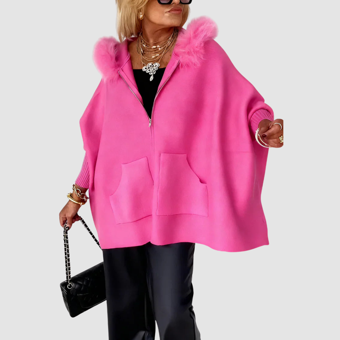 Juliana™ Lässiger Uni-Mantel