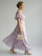 Vaelis | Midi-Kleid mit Flügelärmel