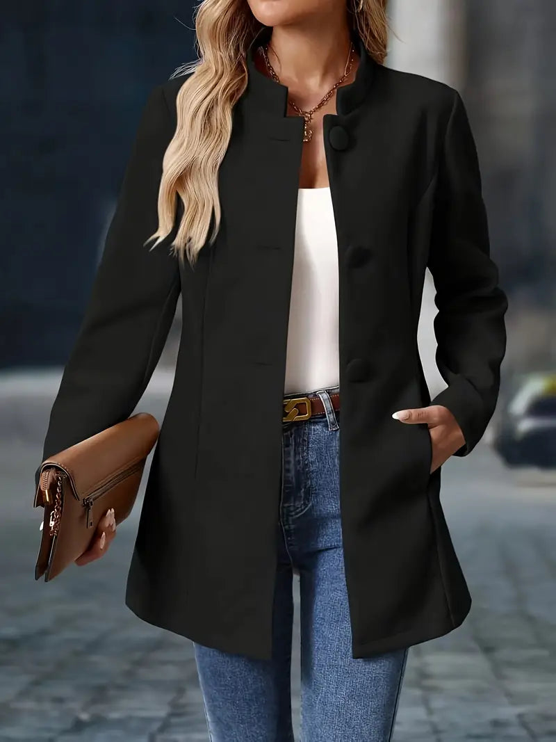 Carys | Mittellange Geknöpfte Jacke
