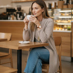 ⏳ Nur für kurze Zeit ⏰ Elegantes 3-teiliges Damen-Set mit langem Cardigan, Top & Hose 💞
