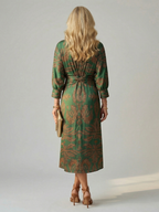 Lune | Natürliches Wickel-Midikleid