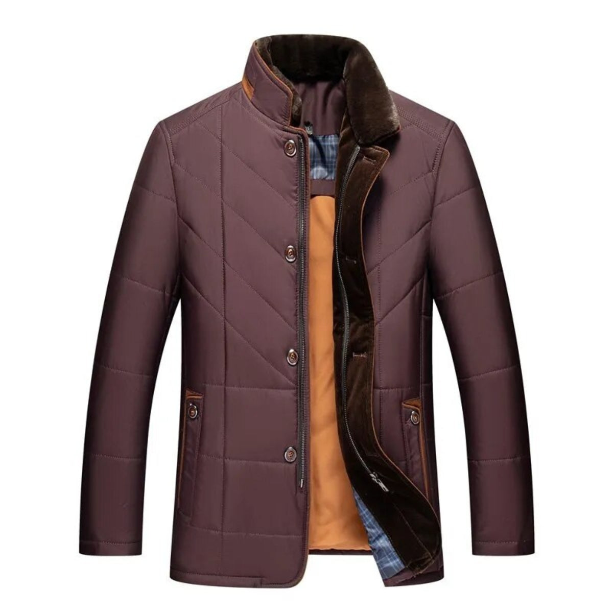 Alden | Winterjacke-Weste mit Stehkragen
