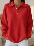 Mylene | Strukturierter Polo-Pullover