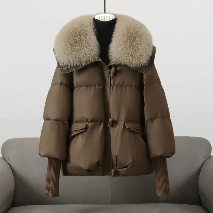 Leslie | Winterjacke mit Pelzkragen