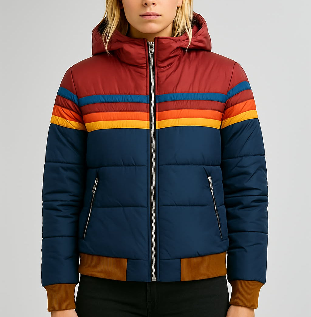 Adelle | Steppjacke mit Futter und Kapuze