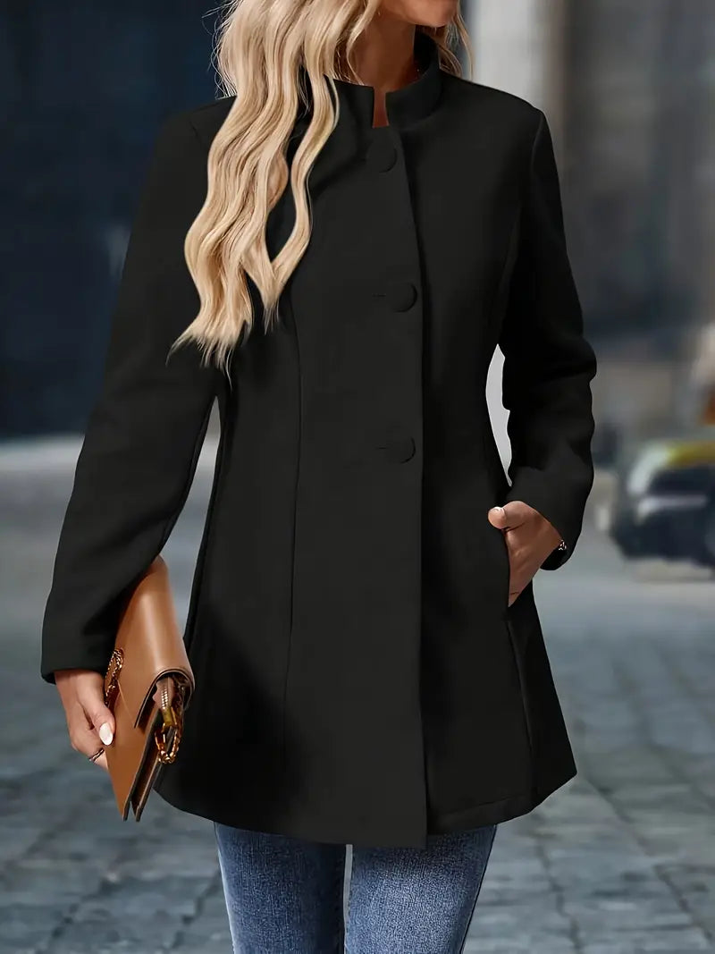 Carys | Mittellange Geknöpfte Jacke