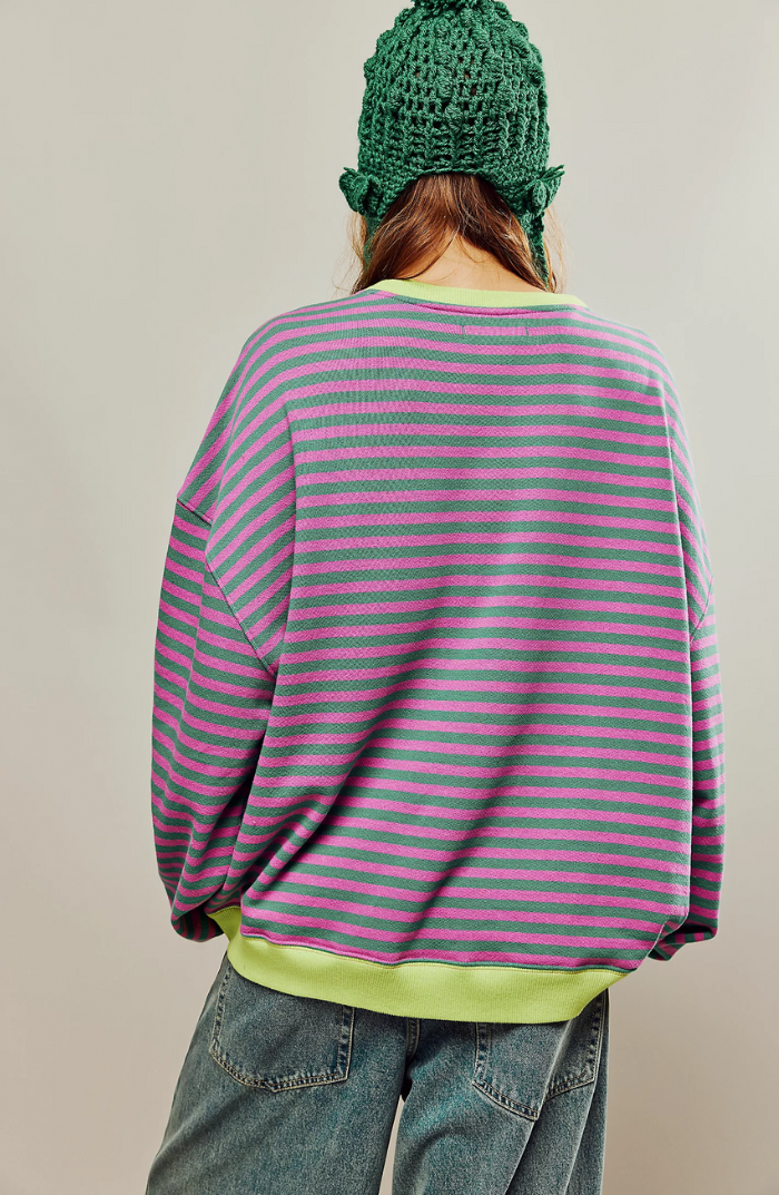 MANA | Gestreifter Oversized Sweater