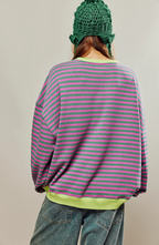 MANA | Gestreifter Oversized Sweater