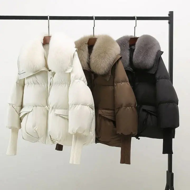 Leslie | Winterjacke mit Pelzkragen