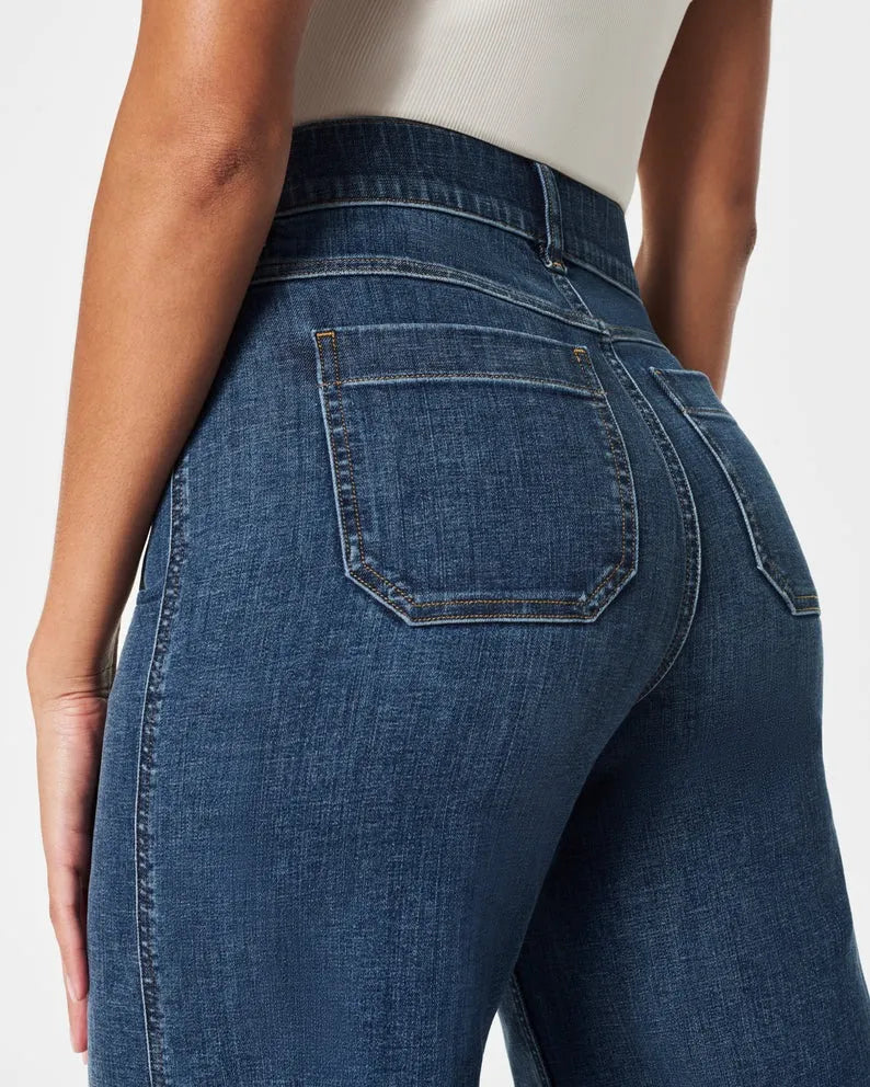 Kornelia | Hochtaillierte Schlagjeans