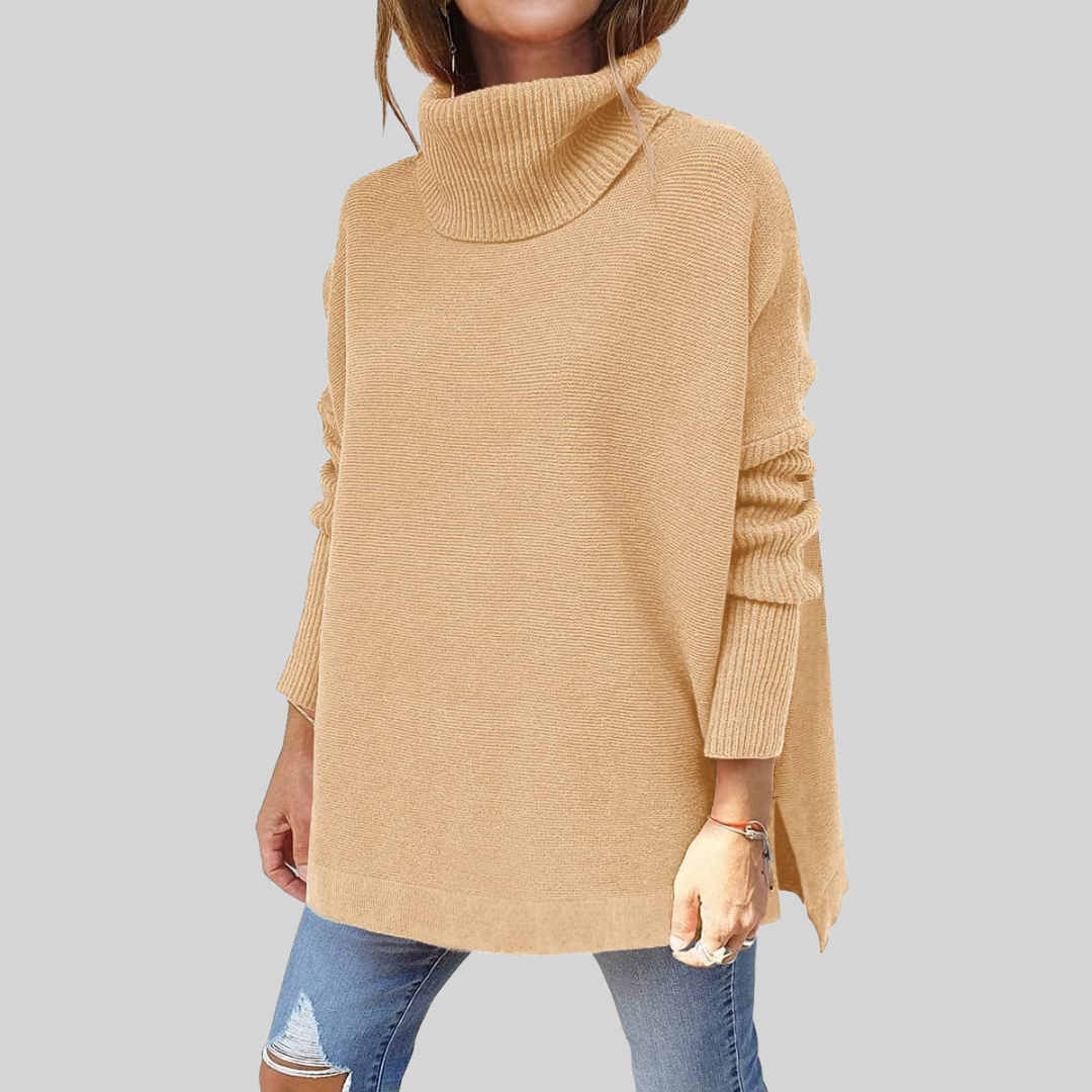 ANNELISE I Oversize Pullover mit Rollkragen