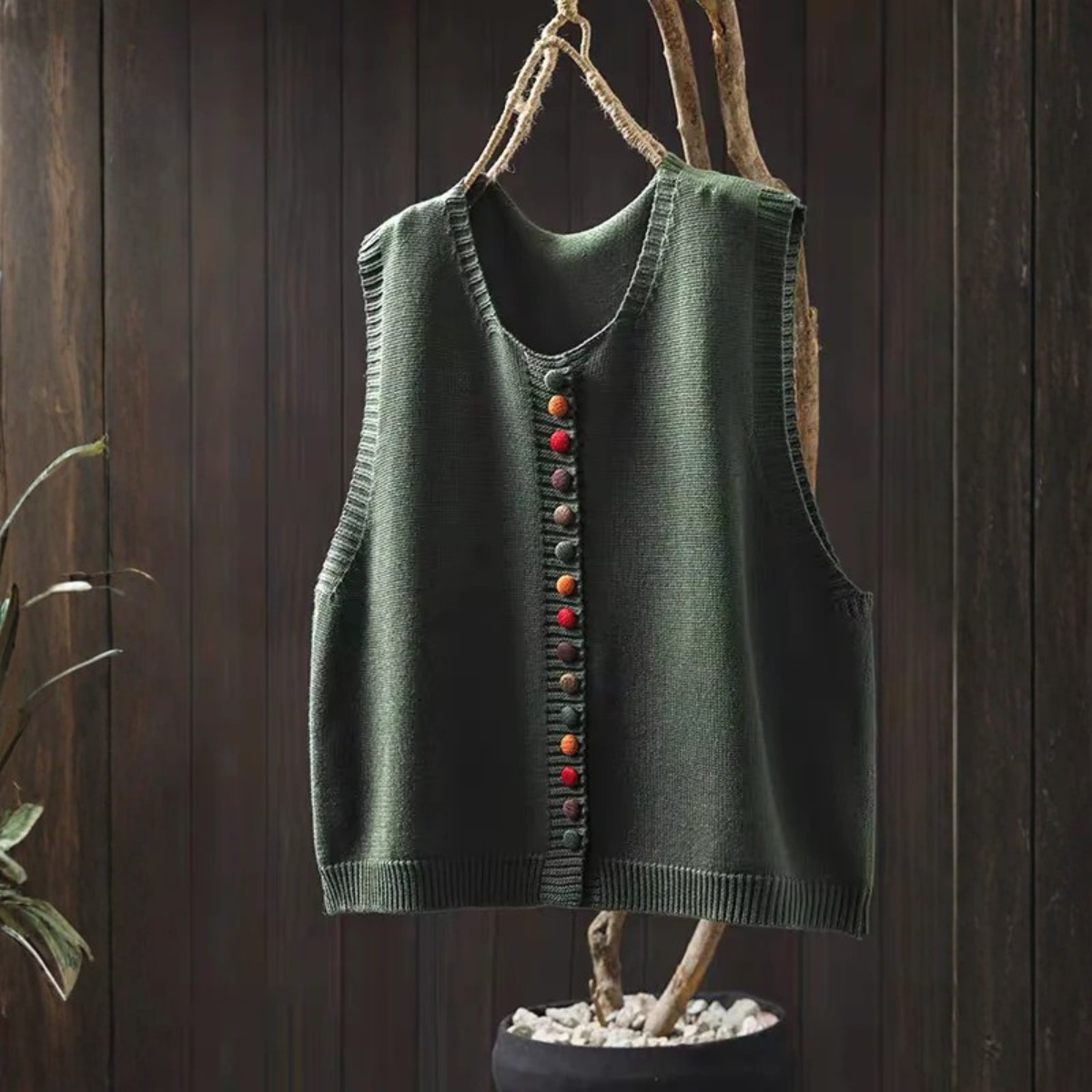 Bridget | Strickweste mit V-Ausschnitt