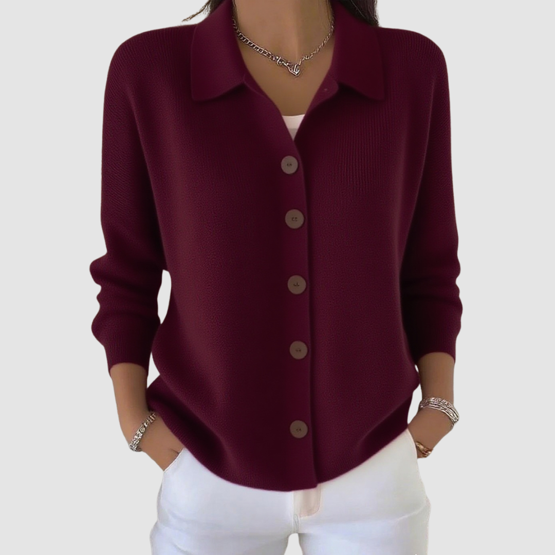 Riah™ Knopf-Oben Strick-Cardigan