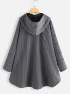 Ivana | Oversized-Mantel mit Kapuze