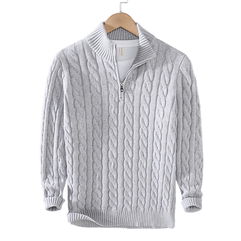 Larry | Strickpullover mit Reißverschluss