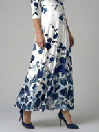 Celine | Midi-Kleid mit Kreuzwickel-Ausschnitt