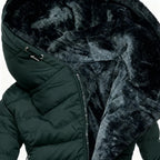 Marian | Slim-Fit Wintermantel mit Fellkapuze