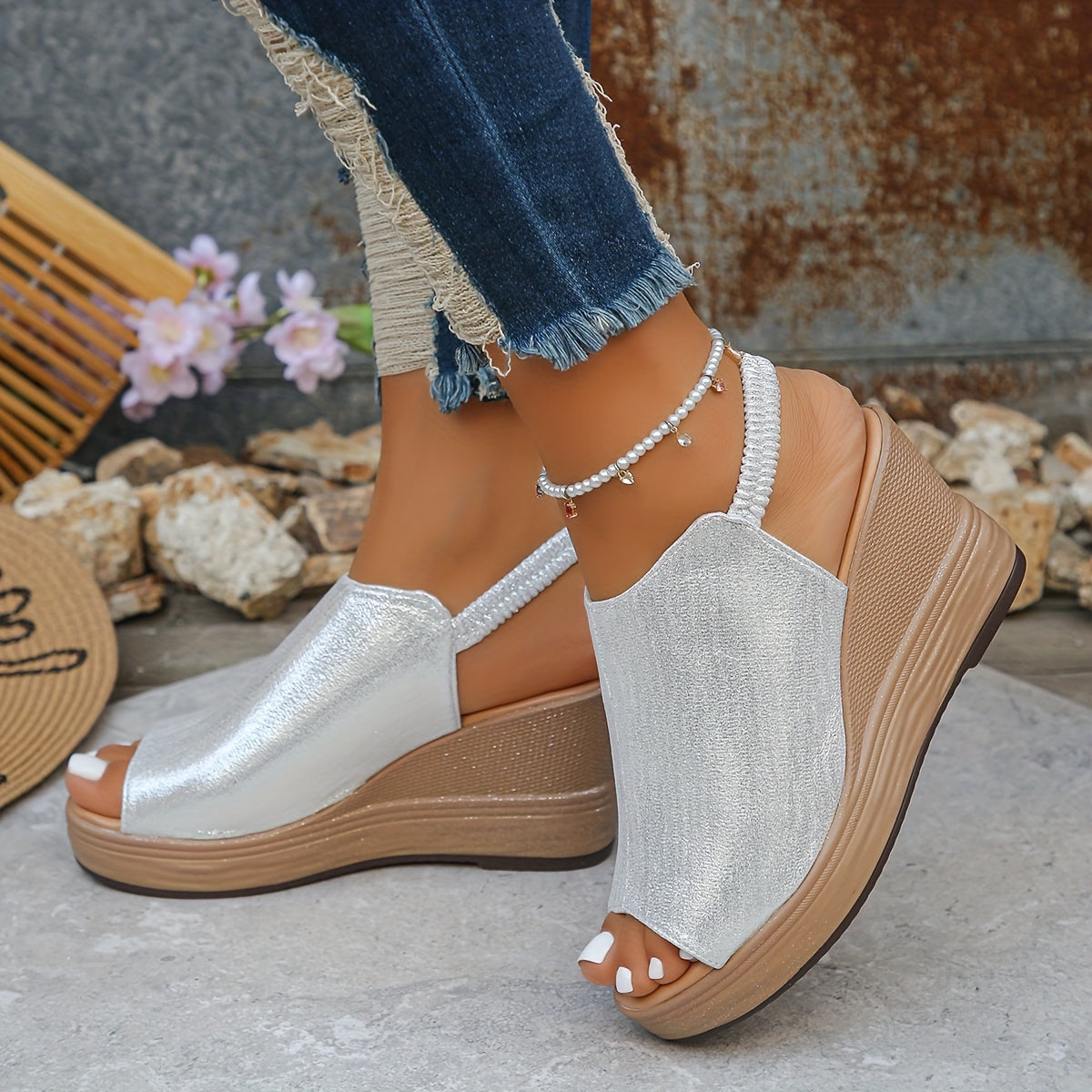 Freya | Orthopädische Keil Sandalen