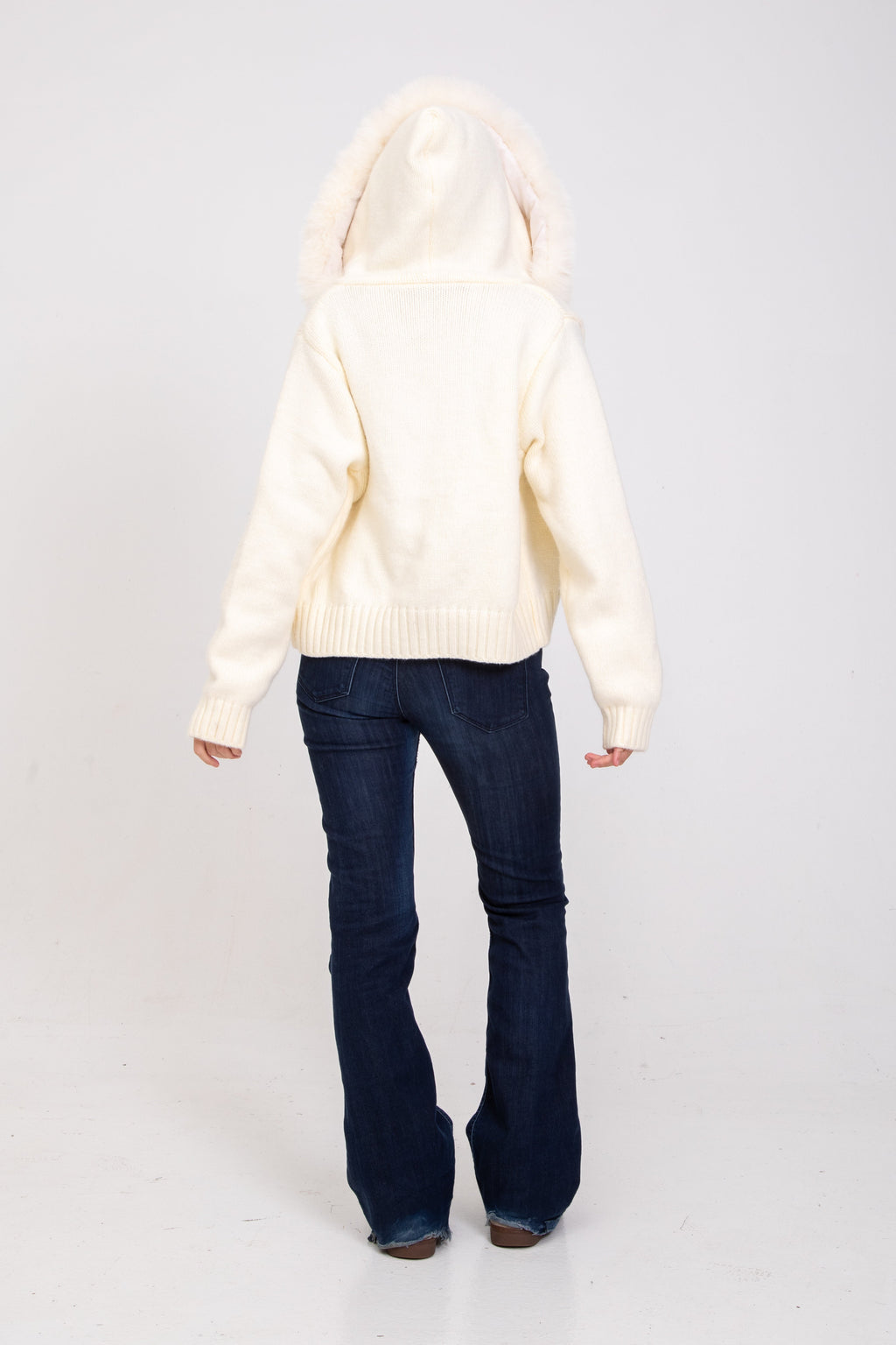 Alicia | Jacke mit Fellkapuze