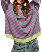 MANA | Gestreifter Oversized Sweater