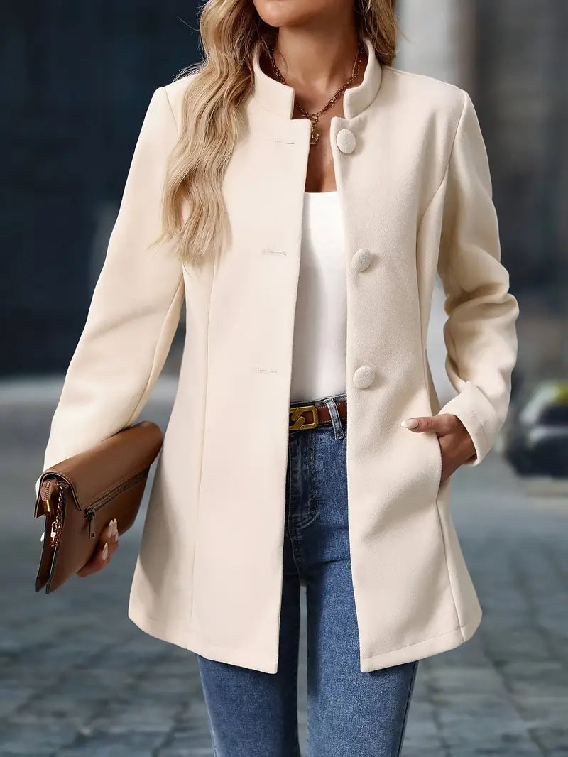Carys | Mittellange Geknöpfte Jacke