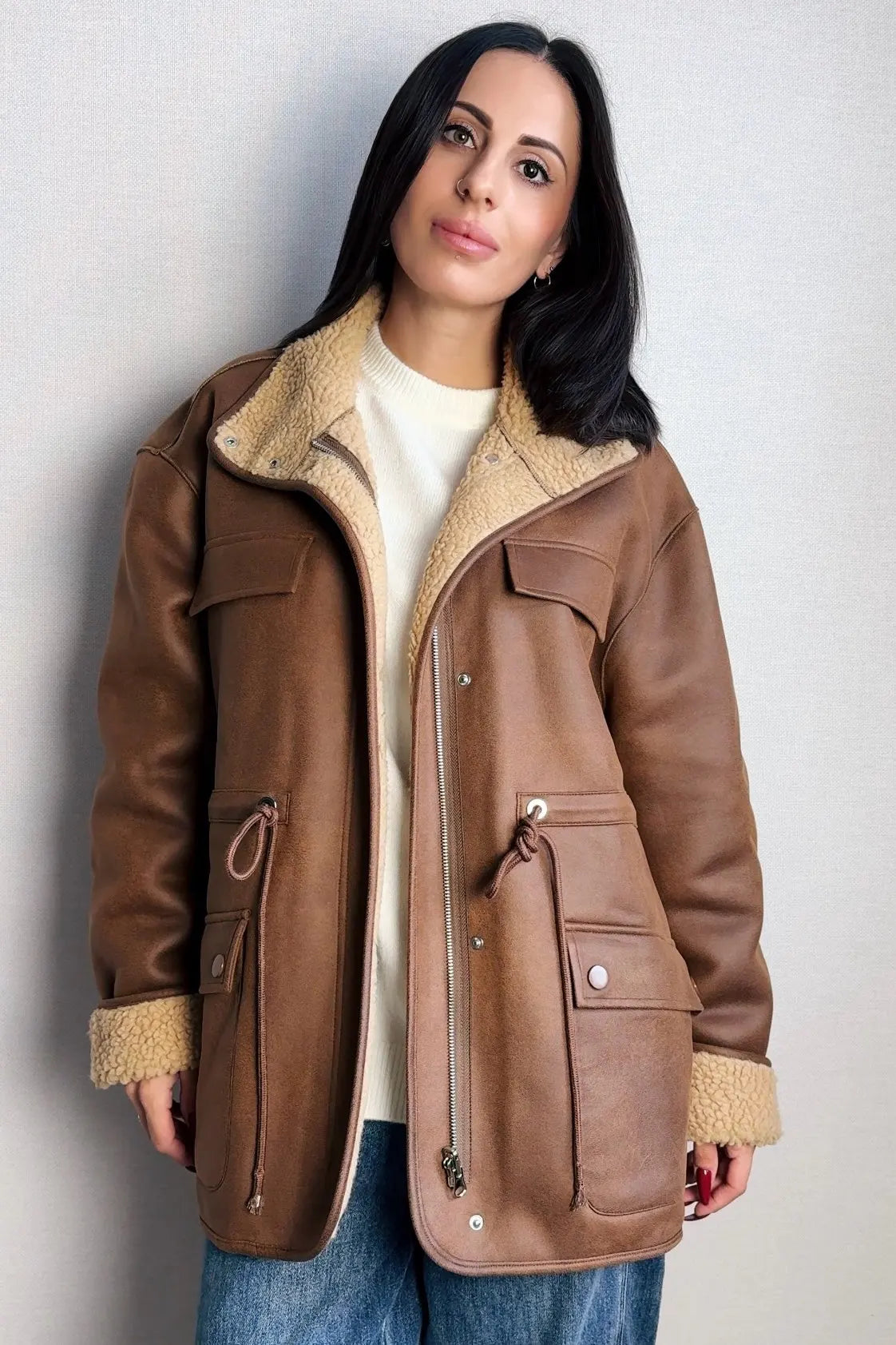 Dagny | Zeitgemäße Doppelknopf-Winterjacke
