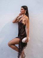 Amelie™ | Asymmetrisches Spitzen-Minikleid
