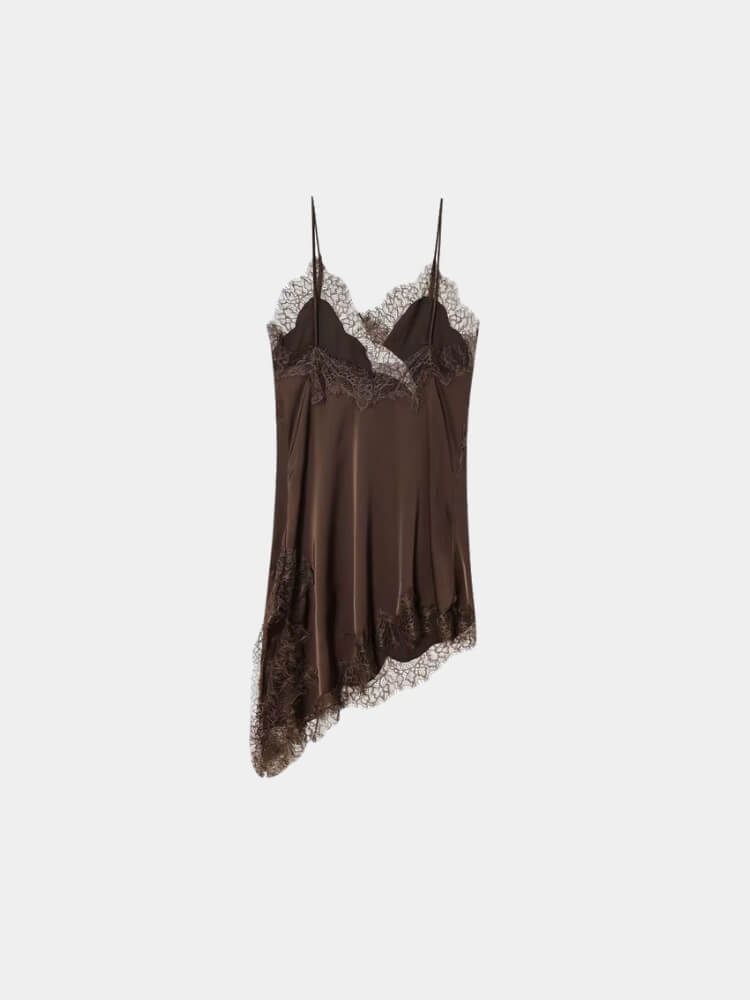 Amelie™ | Asymmetrisches Spitzen-Minikleid